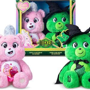 Care Bears - x Wicked - Love-a-Lot Bear as Glinda & Good Luck Bear as Elphaba